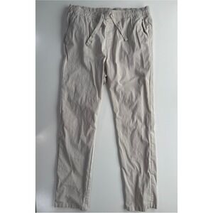 KATIN Slim Straight Pipeline Pull-On Elastic Waist Chino Pants Mens XL Khaki